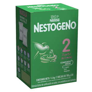 Nestogeno 2 Comfortis Grow Formula Infantil Caja X 1.4kg (2 Bolsas De 700g) - Nestogeno
