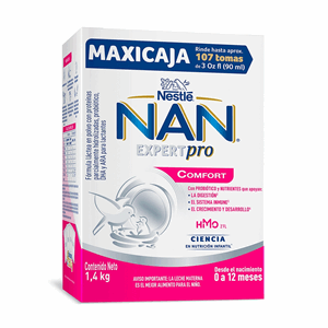 Nan Comfort Formula Infantil Maxicaja X 1400 G (4 Bolsas X 350 Gr) - Nan