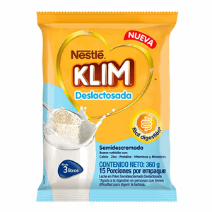 Klim Deslactosada Semidescremada Bolsa X 360 Gr - Sin Asignar