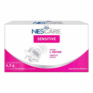 Nescare Sensitive Probioticos Polvo Caja X 15 Sobres De 0.3 Gr C/u S/diet (4.5g - Sin Asignar