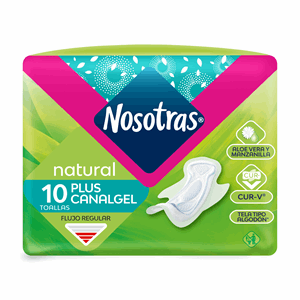 Nosotras Natural Plus Canal Gel X 10 Ui Rf 41768 - Nosotras