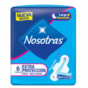 Toallas Higiénicas Nosotras Extraproteccion Tela Dia Y Noche Pack X 6 Unidades - Nosotras