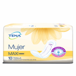 Toallas Higiénicas Tena Mujer Maxi X 10 Unidades - Tena