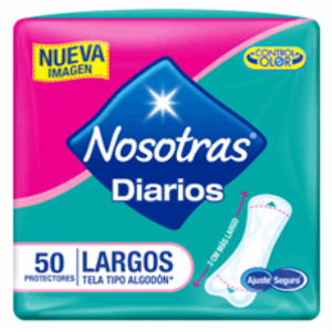 Protectores Nosotras Diarios Largos X 50 Und - Nosotras