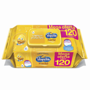 Toallitas Humedas Pequeñin Karite ( Pague 100 Lleve 120 Und ) - Pequeñin