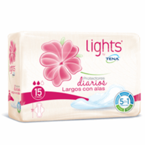 Lights By Tena Protec Diarios Largos Con Alas X 15 Unds 47735 - Lights  By  Tena