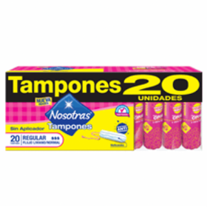 Tampones Nosotras Regular Sin Aplicador X 20 Unidades (precio Especial) - Nosotras