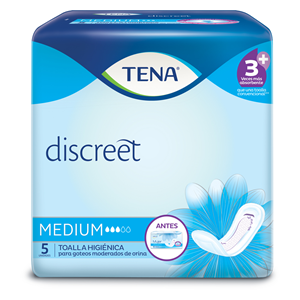 Tena Discreet Medium Toalla X 5 Unds - Sin Asignar