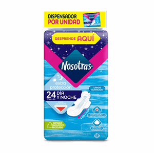 Nosotras Extra Proteccion Tela Dia Y Noche Dispen X 24 Toallas - Sin Asignar