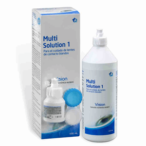 Prepack Multi Solution 1 Vision Fco X 600 Ml+fco X 30 Ml+est Portalentes - Multisolution
