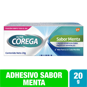 Corega Ultra En Crema Menta X 20 Gr. - Corega