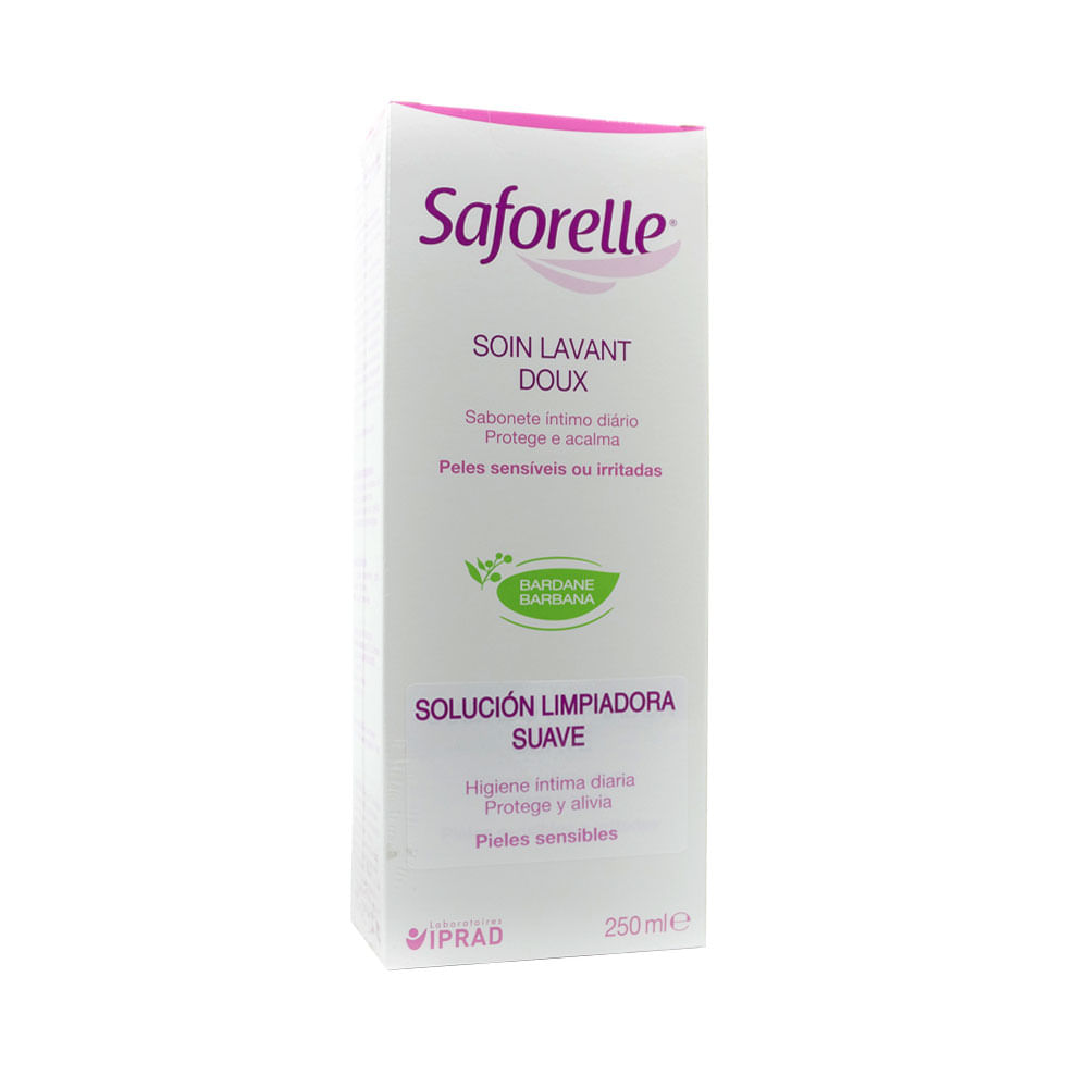 Jabón Intimo Saforelle Solución Limpiadora Suave Frasco X 250 Ml - Saforelle