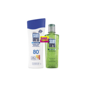 Protector Solar Sun Pro Piel Sensible 80 Spf X 220 Ml (gratis Gel Post Solar) - Sun  Pro