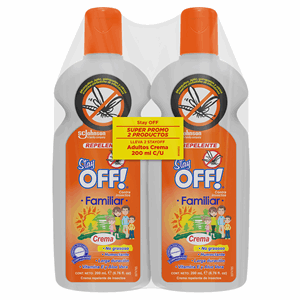 Repelente Stay Off Familiar Crema 2 X 200 Ml (precio Especial) - Stay Off