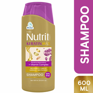 Nutrit Ultra Champu Keratinmax Bivien X 600 Ml - Sin Asignar