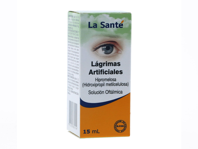 Droguería La Economía  lagrimas artificiales la sante solucion oftalmica  frasco x 15 ml