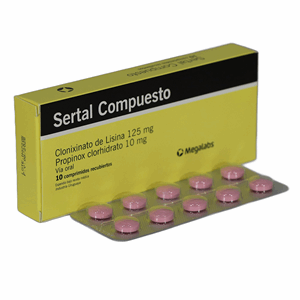 Sertal Compuesto 125/10 Mg Caja X 10 Comprimidos Recubiertos - Sertal