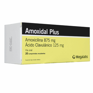 Amoxidal Plus 875/125 Mg Caja X 20 Comprimidos Recubiertos - Amoxidal Plus
