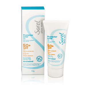 Sorel Plus Sun Spf 50+ Protector Solar Gel Tubo X 50 Gr P/mixta A Grasa-antieda - Sin Asignar