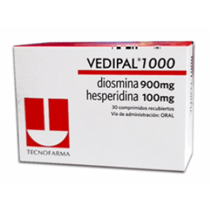Vedipal 1000 900/100 Mg Caja X 30 Comprimidos Recubiertos - Vedipal