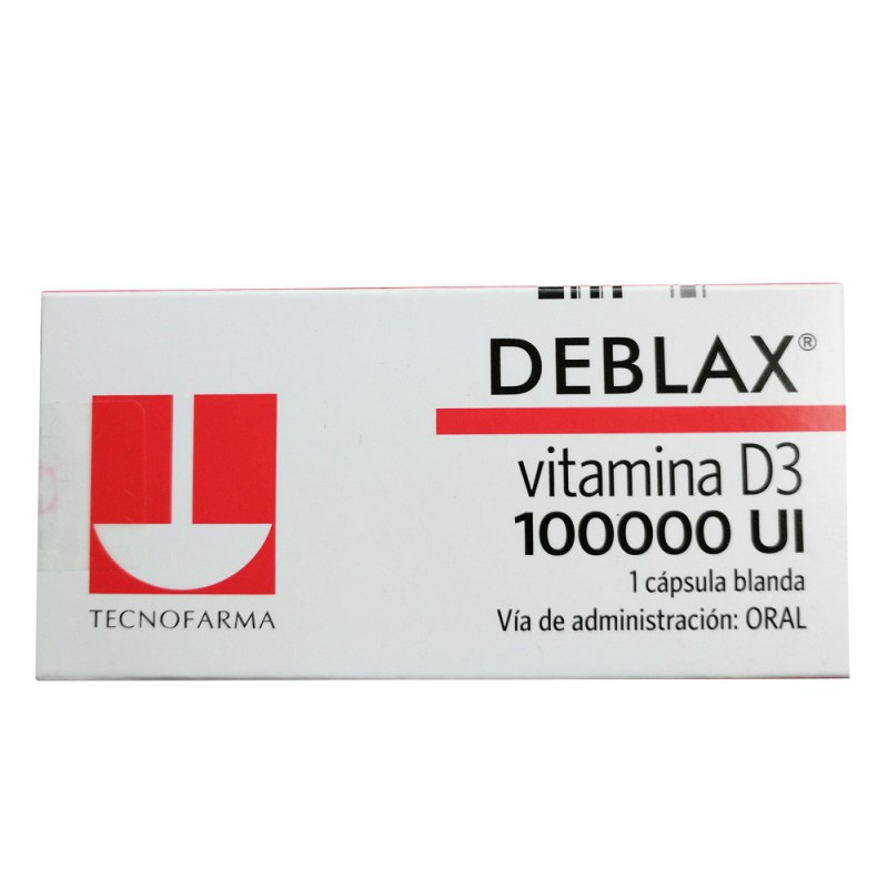 Deblax Vitamina D3 100000 Ui Caja X 1 Capsula Blanda - Deblax