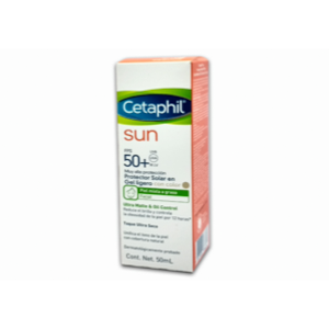 Cetaphil Sun Fps 50+ Protec Solar Facial C/color Gel Oil Control Tubo X 50 Ml - Cetaphil