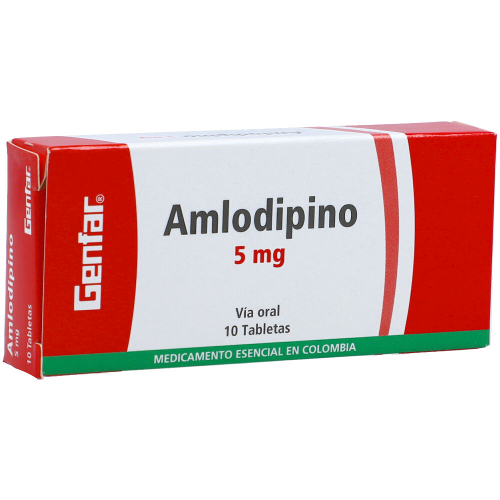Amlodipino 5 Mg Genfar Caja X 10 Tabletas - Genfar