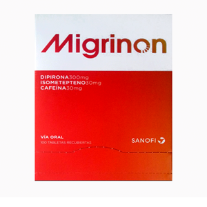 Migrinon 300/30/30 Mg Caja  X 100 Tabletas - Migrinon