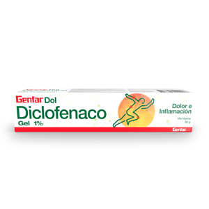 Genfar Dol Dicofenaco 1% Gel Topico Tubo X 50 G  - Genfar