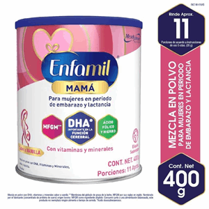Enfamil Mama Con Dha Y Mfgm Vainilla Lata X 400 Gr - Sin Asignar