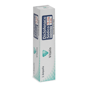 Diclofenaco Vitalis 75 Mg/3ml Soluc Inyec Caja X 1 Ampolla - Diclofenaco  Vit