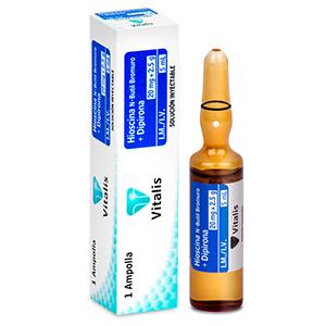 Hioscina + Dipirona Vitalis 20 Mg/2.5 Gr X 1 Vial - Hioscina  Vitalis