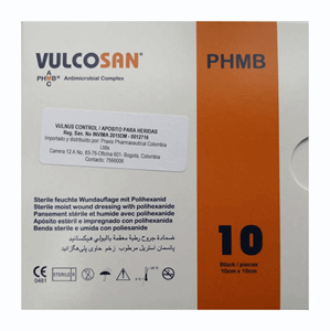 Vulcosan Phmb Aposito P/heridas 10cm X 10cm Caja X 10 Unds Ref.300-1 (vulnus Co - Sin Asignar
