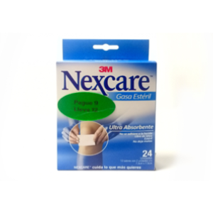 Gasa Esteril 3m 15x15 Cm (7.5x7.5 Cm)  Pague 9 Lleve 12 Sobres X 2 - Supertex