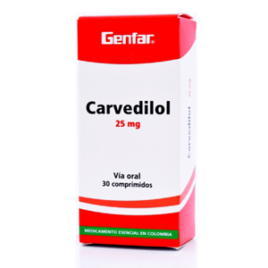 Carvedilol G-far 25 Mg X 30 Comprimidos. - Carvedilol  Gf