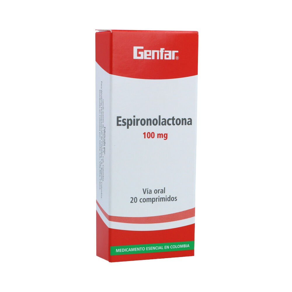 Espironolactona Winthrop 100 Mg X 20  Tabletas. - Espironolactona  Gf