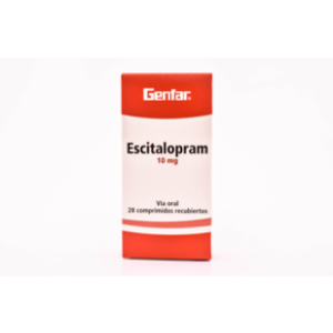 Escitalopram Genfar 10 Mg Caja X 28 Comprimidos Recubiertos - Genfar
