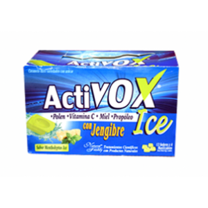 Activox Con Jengibre Sabor Mentholyptus Ice Caja X 12 Sobres X 4 Pastillas Masticables - Natural Freshly