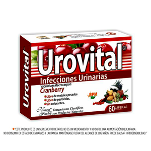 Urovital Cranberry Caja X 60 Capsulas - Urovital