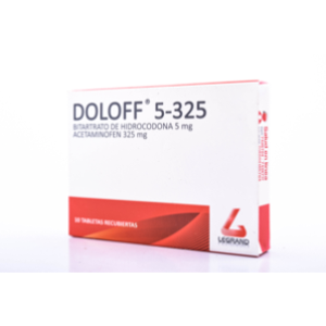 Doloff 5-325 Mg X 10 Tabletas Recubiertas - Doloff  5