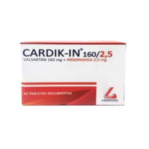 Cardik-in 160 / 2.5 Mg Caja X 30 Tabletas Recubiertas - Cardik