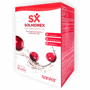 Suero Rehidratante Solhidrex Cereza Caja X 30 Sobres 20.7 G - Solhidrex