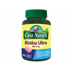 Biotina Ultra 900 Mcg Casa Natura Frasco X 60 Capsulas Blandas - Biotina