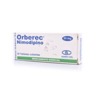 Orberec (nimodipino) 30 Mg X 30 Tabletas (233940) - Nimodipino  Blk