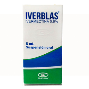 Iverblas 0.6% 6 Mg / Ml Caja Con Frasco X 5 Ml Suspención Oral - Iverblas