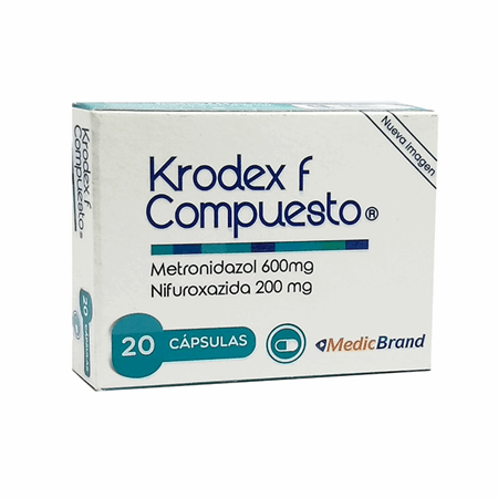 Krodex F Compuesto 600/200 Mg Caja X 20 Capsulas - Krodex