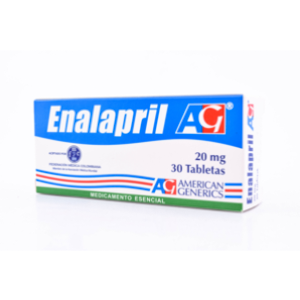 Enalapril Ag 20 Mg X 30 Tabletas - Ag