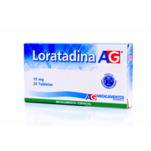 Loratadina A-g 10 Mg X 20 Tabletas - Loratadina  A-g