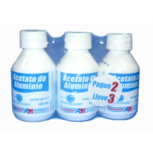 Acetato De Aluminio Locion X 120 Ml (pag 2 Llev 3 ) - Acetato  De  Aluminio  Ag