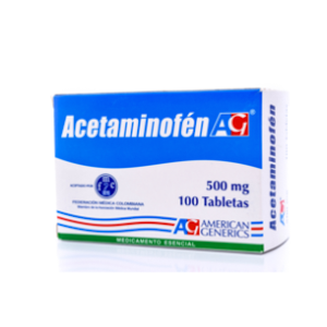 Acetaminofen Ag 500 Mg Caja X 100 Tabletas - Ag